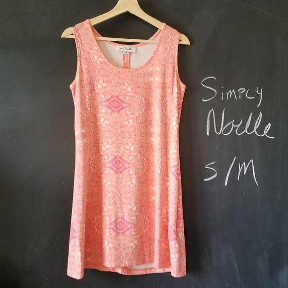 Simply Noelle Dresses & Skirts - Simply Noelle Tank Dress Sz S/M Peach Pink